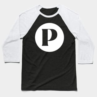 P (Letter Initial Monogram) Baseball T-Shirt